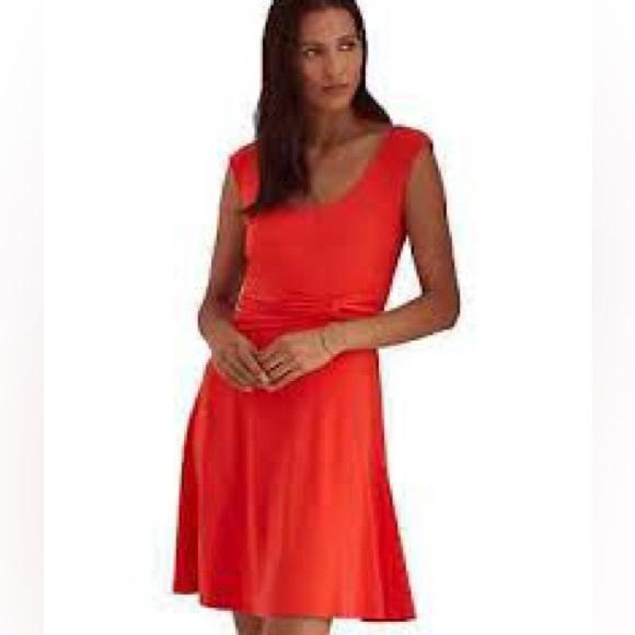 Lauren Ralph Lauren Dresses & Skirts - Lauren Ralph Lauren Vibrant Red Midi Dress